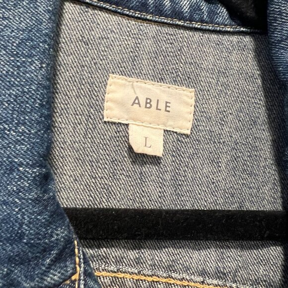 Able Jean Jacket Size Large - Picture 5 of 9